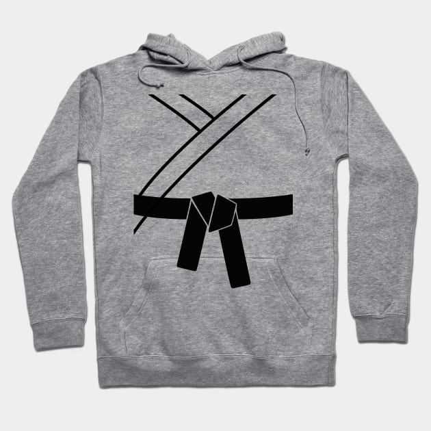 Black Belt Karate Gi Judo Taekwondo Kung-Fu Wushu Hoodie by auviba-design